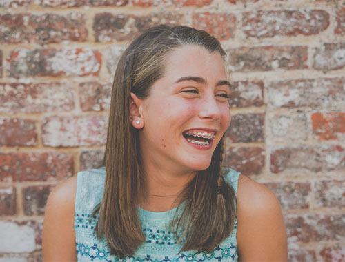 Teen Smiling Braces